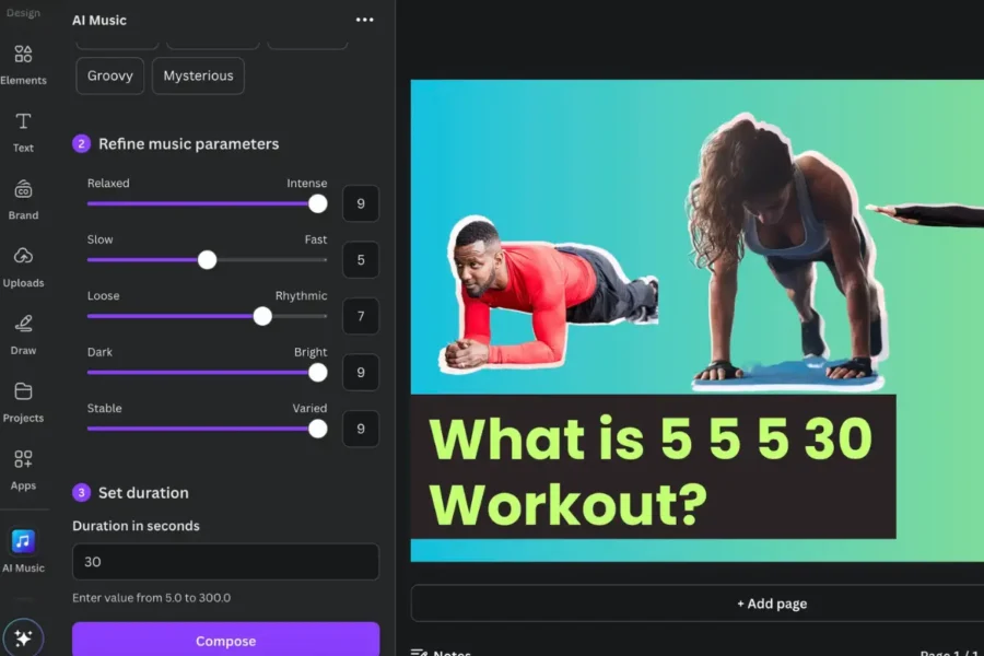 canva ai music refinement