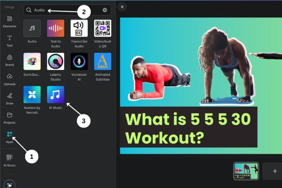 make ai music using canva ai music