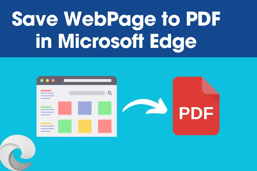 save webpage as pdf in Edge